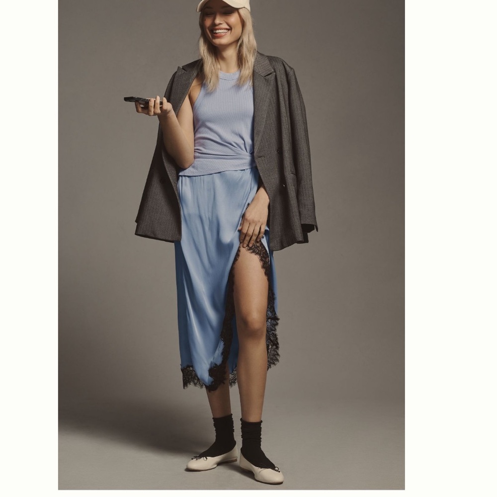 Nwt twofer midi dress anthropologie lilac